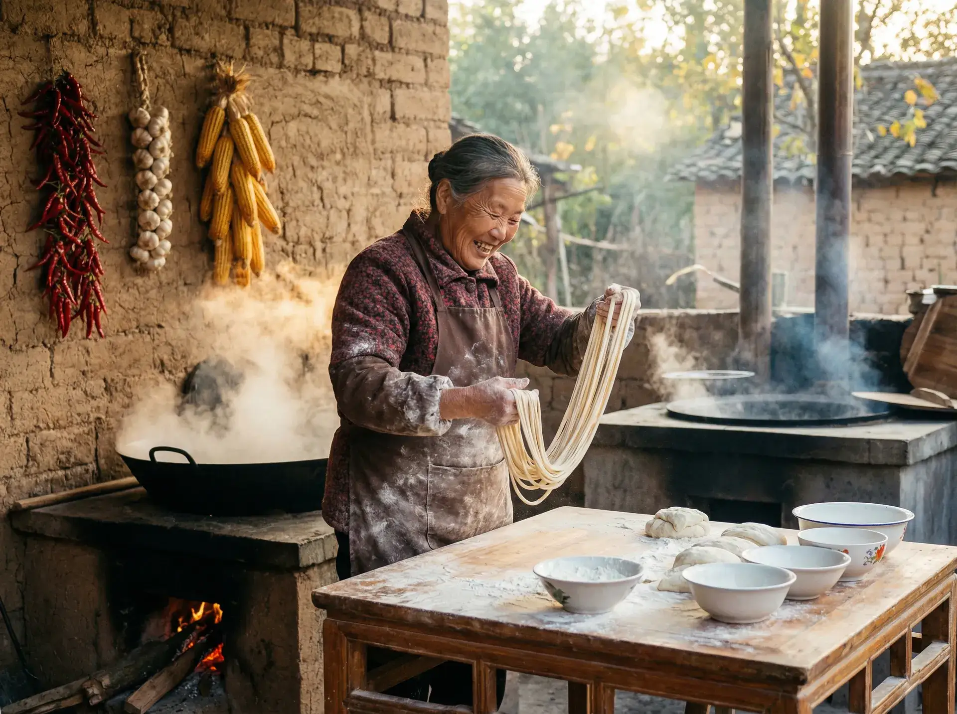 农家大嫂手擀面 - 漂亮妈妈电影在线观看 乡村美食